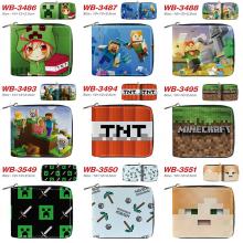 Minecraft game zipper wallet purse