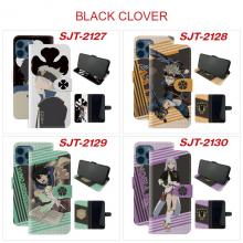 Black Clover phone flip cover case iphone 13/12/11