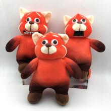 8.8inches Turning red bear plush dolls set(3pcs a set)