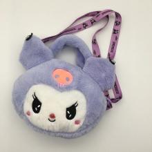 Kuromi anime plush satchel shoulder bag 20*21CM