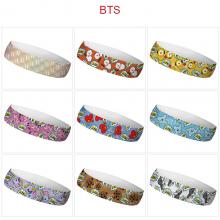 BTS BT21 sports headbands headwrap sweatband