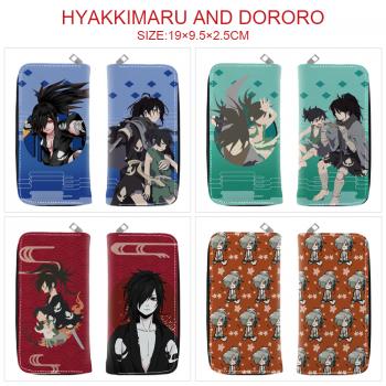 Dororo anime zipper long wallet purse