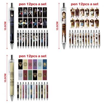 Black Clover anime ballpoint pen ball pens(12pcs a set)