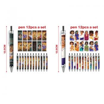 Encanto anime ballpoint pen ball pens(12pcs a set)