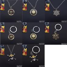 One Piece anime key chain/necklace