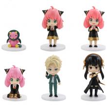 SPY FAMILY anime figures set(6pcs a set)(OPP bag)