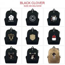 Black Clover anime canvas backpack bag