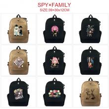 SPY FAMILY anime canvas backpack bag