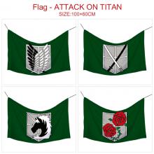 Attack on Titan anime flags