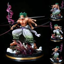 One Piece Nine knives flow Zoro anime figure(can lighting)