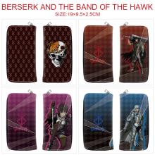 Berserk zipper long wallet purse