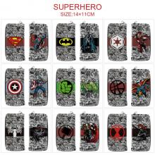Super Hero Iron Siper Super Man zipper long wallet...