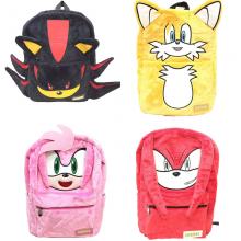 Sonic The Hedgehog game plush backpack bag