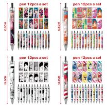 Chainsaw Man anime ballpoint pen ball pens(12pcs a...