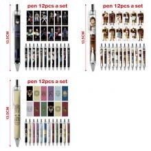 Black Clover anime ballpoint pen ball pens(12pcs a...