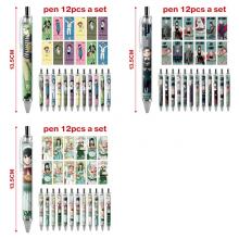 SPY FAMILY anime ballpoint pen ball pens(12pcs a s...