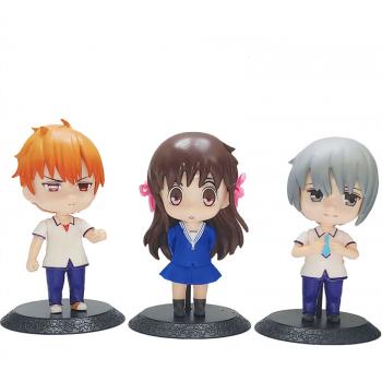 Fruits Basket anime figures set(3pcs a set)(OPP bag)