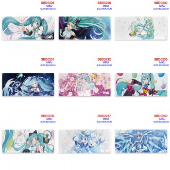 Hatsune Miku anime big mouse pad mat 80*30*0.3CM