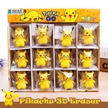 Pokemon Pikachu anime erasers(36pcs a set)