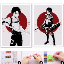 Attack on Titan anime 5D diy diamond handmade cross stitch mosaic