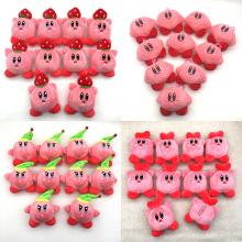 4.8inches Kirby anime plush dolls set(10pcs a set)