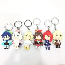 Genshin Impact game figure doll key chain