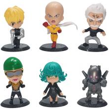 One Punch Man anime figures set(6pcs a set)(OPP ba...