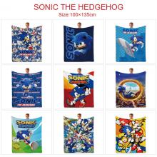 Sonic The Hedgehog game flano summer quilt blanket