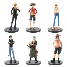 One Piece anime figures set(6pcs a set)(OPP bag)