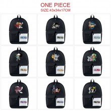 One Piece anime nylon backpack bag