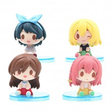 Kanojo Okarishimasu anime figures set(4pcs a set)(OPP bag)