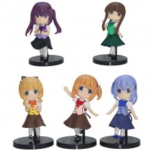 Is the Order a Rabbit anime figures set(5pcs a set...