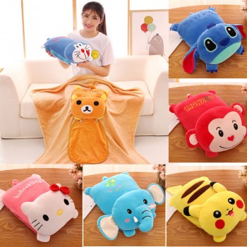 Pikachu Totoro Doraemon Stitch quilt blanket sheets 160X110CM