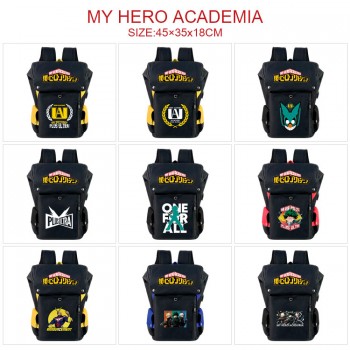 My Hero Academia anime USB nylon backpack school bag