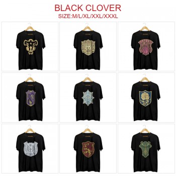 Black Clover anime short sleeve cotton t-shirt