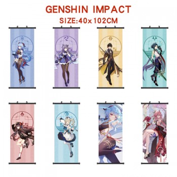 Genshin Impact game wall scroll wallscrolls 40*102CM