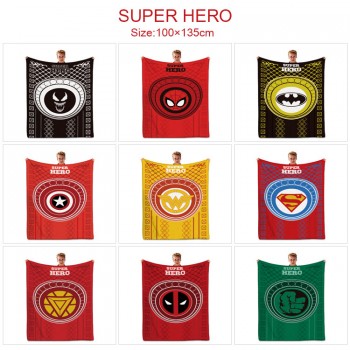 Batman Iron Super Man flano summer quilt blanket