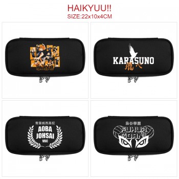 Haikyuu anime canvas pen case pencil bag