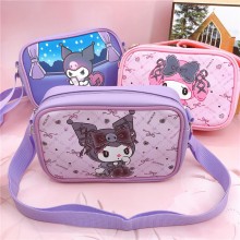 Kuromi Melody anime PU satchel shoulder bag