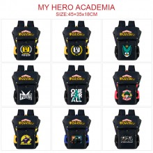 My Hero Academia anime USB nylon backpack school bag