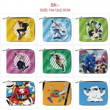 SK8 the Infinity anime zipper wallet purse