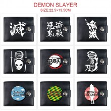 Demon Slayer anime card holder magnetic buckle wal...
