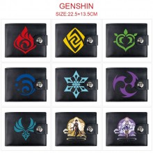Genshin Impact game card holder magnetic buckle wallet purse