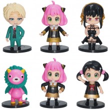 SPY FAMILY anime figures set(6pcs a set)(OPP bag)