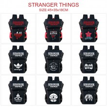 Stranger Things USB nylon backpack school bag