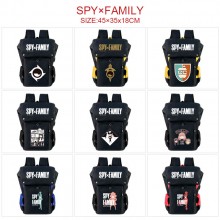 SPY FAMILY anime USB nylon backpack school bag