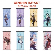 Genshin Impact game wall scroll wallscrolls 40*102...