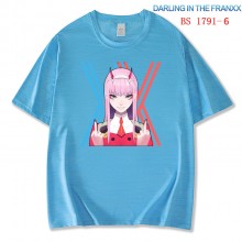 Darling in the FranXX 02 anime mercerized Ice cotton t-shirt