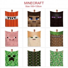 Minecraft game flano summer quilt blanket