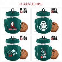 La casa de papel basketball backpack bag